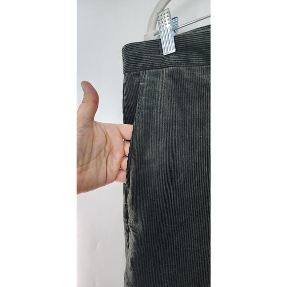 New NWT Gap Green Corduroy Wide Leg Pants Size 14 - Picture 5 of 9